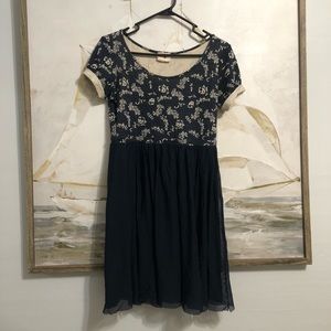 Anthropologie Everleigh Veris Floral Tulle Dress